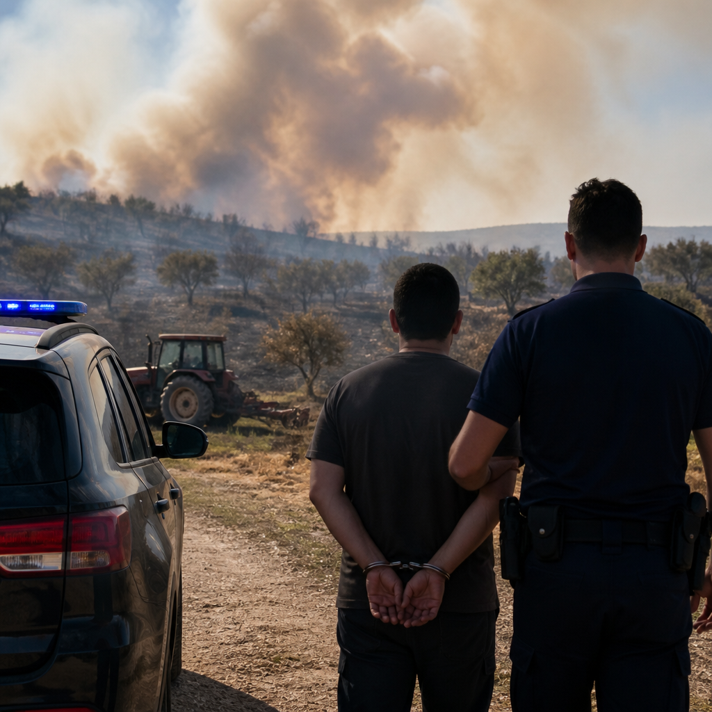 Συνελήφθη 43χρονος για πυρκαγιά από αμέλεια στο Καλαπόδι Φθιώτιδας