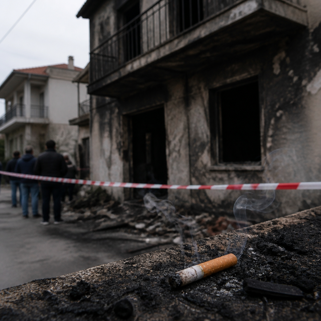 Ωραιόκαστρο: Φωτιά από τσιγάρο σκότωσε πατέρα και γιο, Μόνη επιζήσασα η 40χρονη μητέρα